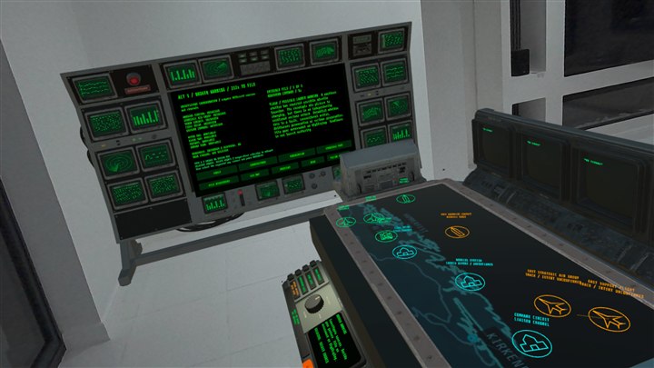 Command station arranged in a real living room